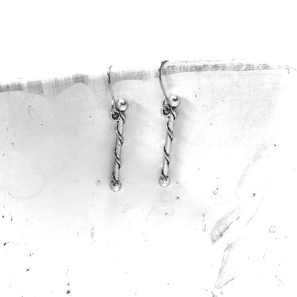 Miniature Baton Band Member Marching Band Leader Gift Charm Earrings - Picture 2 of 3